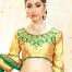 Women's Fancy Fabric and Beige Pretty Circular Lehenga Style by Brthika