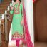 Embroidered Cotton Green Dress Material