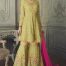 Georgette Lime Heavy Thread and Zari Work with Diamond Work Salwar Kameez