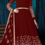 Maroon Georgette Embroiderd Salwar Kameez