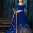 Blue Georgette Embroiderd Salwar Kameez